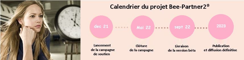 calendrier du projet bee-partner2®